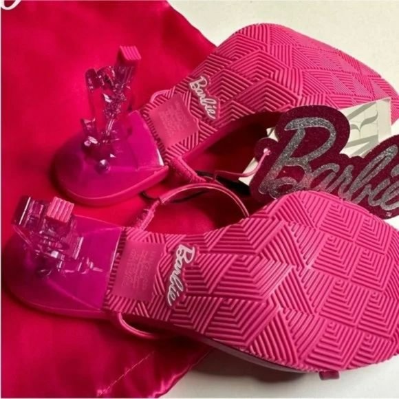 NWT ZARA X BARBIE™ LEATHER SANDALS - Picture 5 of 10